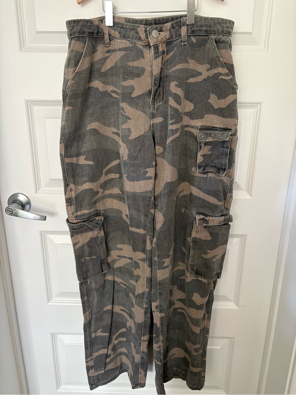 Camouflage Cargo Pants for Men - Olive/Brown Camo